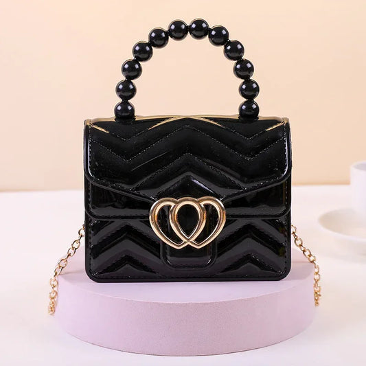 One Shoulder Messenger Mini Chain Key Pearl Jelly Bag - DanaFashionstore