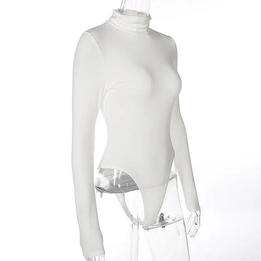 Slim-Fit High-Neck Jumpsuit 2026 - Base Layer Bodysuit - DanaFashionstore