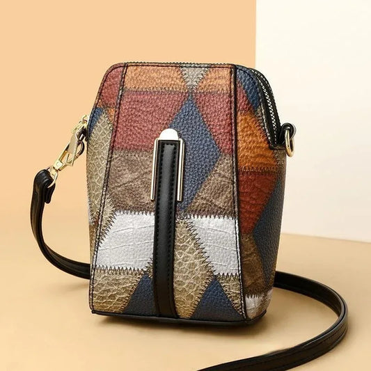 Fashion Soft Leather Stitching Shoulder Bag - DanaFashionstore