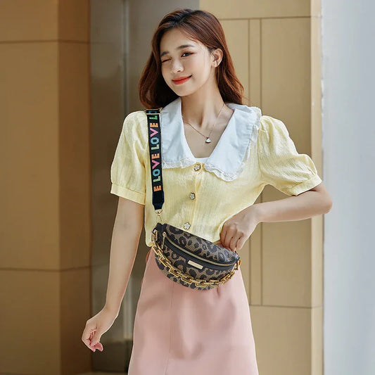Women's Fashion Chest Bag Shoulder Bag Leopard Print Waist Bag - DanaFashionstore