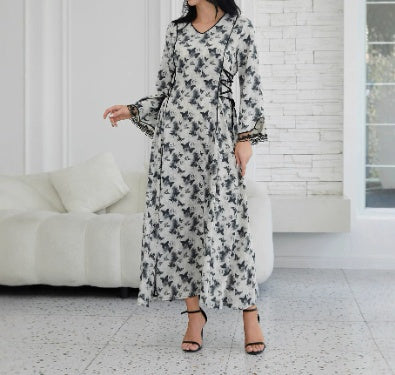 Bohemian Style Fashion Printed Robe Abaia Long Skirt