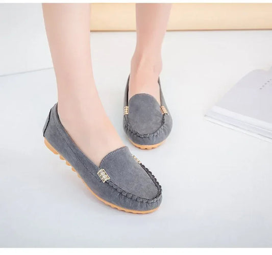Spring and summer flat with the end of pregnant women nurse shoes Peas shoes casual women's shoes driving shoes Mom shoes a pedal - DanaFashionstore