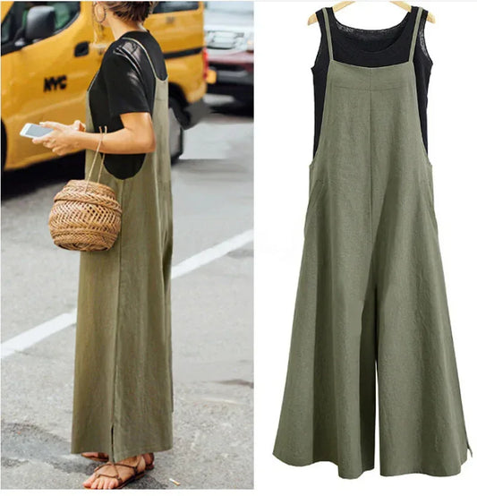 Loose Wide-Leg Jumpsuit 2026 - One-Piece Casual Pants Jumpsuit - DanaFashionstore