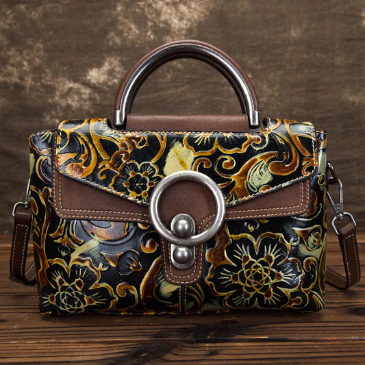 Cowhide Retro Clan Style Female Bag - DanaFashionstore
