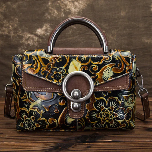 Cowhide Retro Clan Style Female Bag - DanaFashionstore