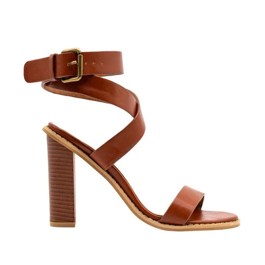Plus-size sandals for women with chunky heels - DanaFashionstore