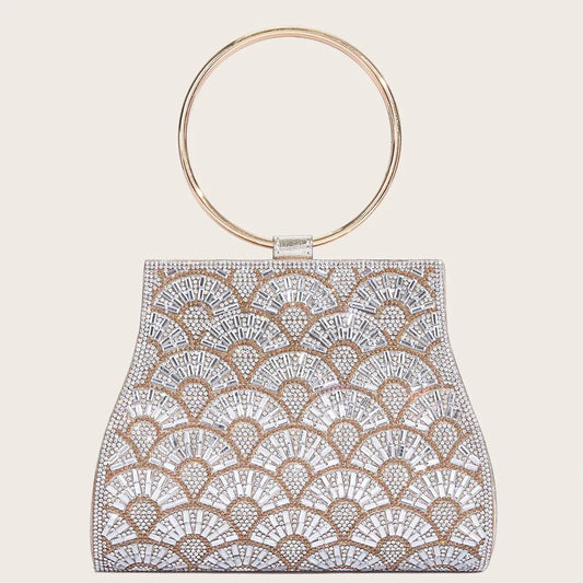 Dinner Bag Inlaid With Diamond PU European And American Chain - DanaFashionstore