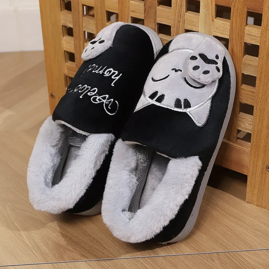 Cotton Slippers Women Platform Bag With Home - DanaFashionstore