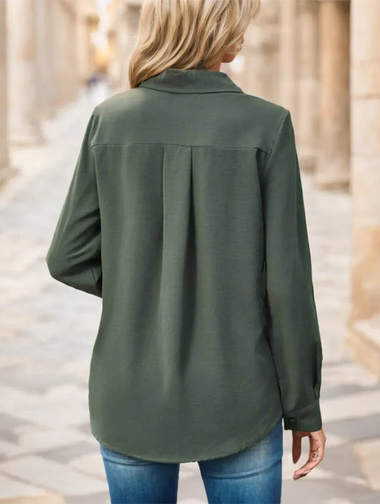 Ladies' Solid-colored Shirts - DanaFashionstore