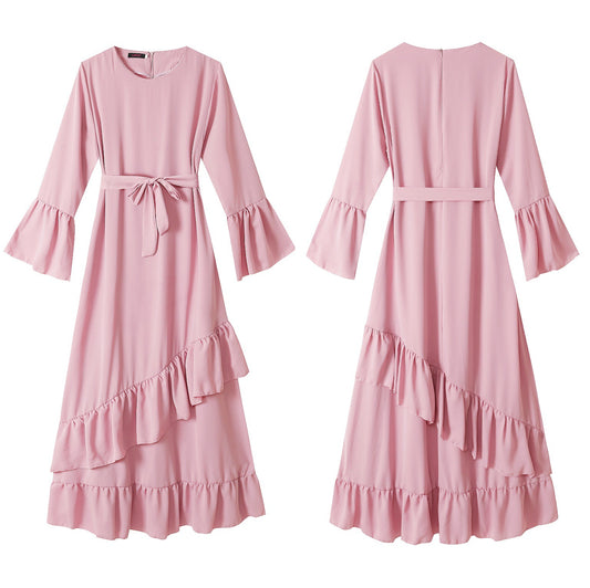 Muslim Long Skirt Dress Arab Robe Girly Dress