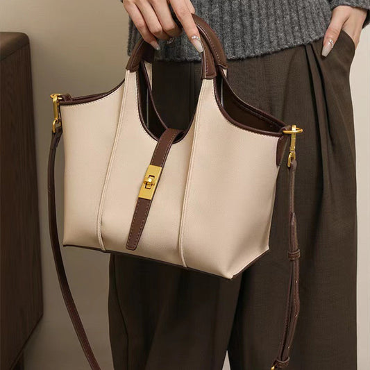 Vegetable Basket Simulated Leather Handbag Commuting Tote Bag Hand-held - Dana Fashion