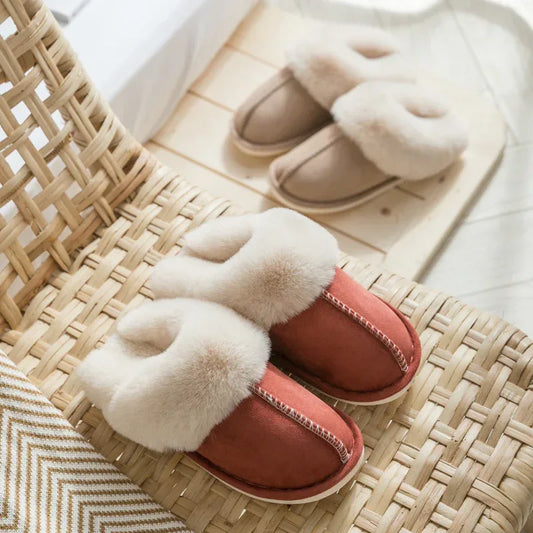 Suede cotton slippers - DanaFashionstore