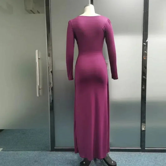 Design Sense High Slit Dress Women - DanaFashionstore