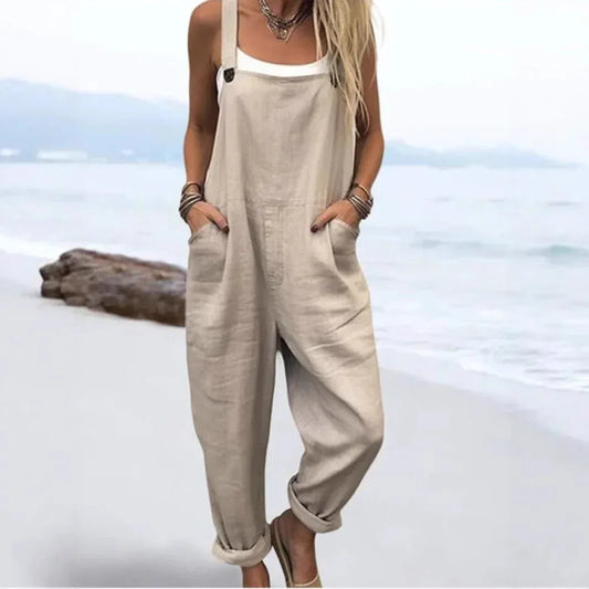 Vintage Print Loose Jumpsuit 2026 - European American Style Jumpsuit - DanaFashionstore