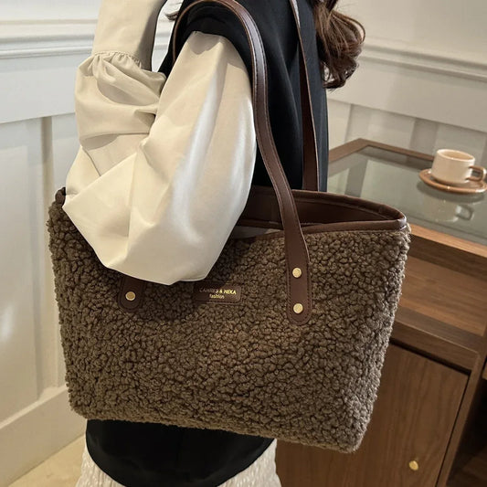 Fashionable Furry Versatile Shoulder Bag - DanaFashionstore