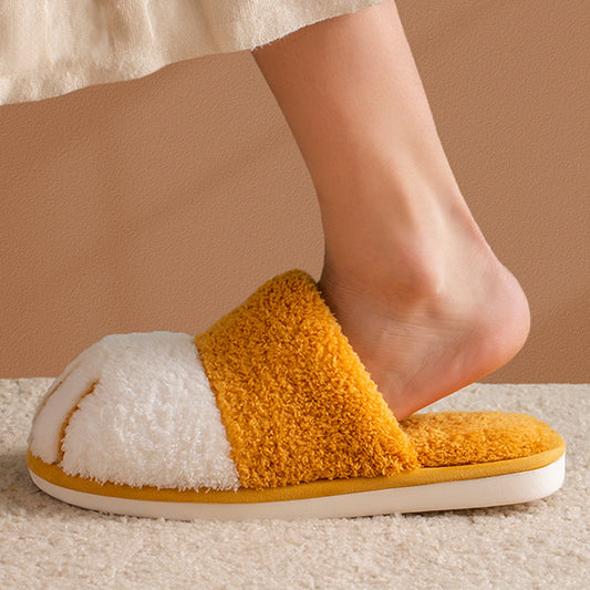 Cat's claw plush slippers