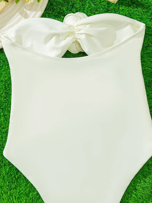 Three-dimensional Flower Women's One-piece Swimming Suit - DanaFashionstore