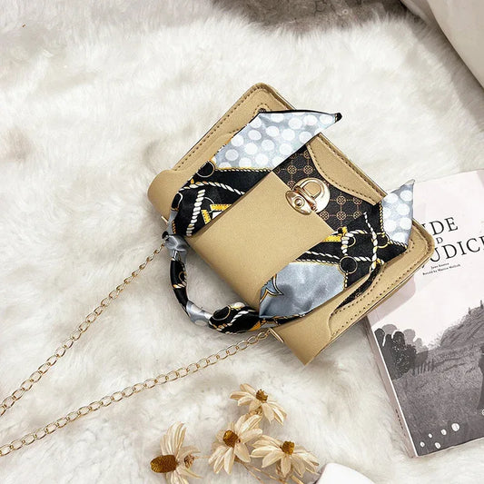 Fashion Small Square Bag Vintage Print Ladies - DanaFashionstore