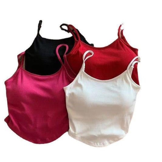 Summer New Padded Strap Vest Women's Inner Wear - DanaFashionstore
