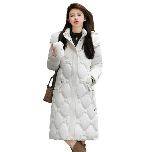 Detachable Hat Cotton-padded Coat Women's Mid-length Winter - DanaFashionstore