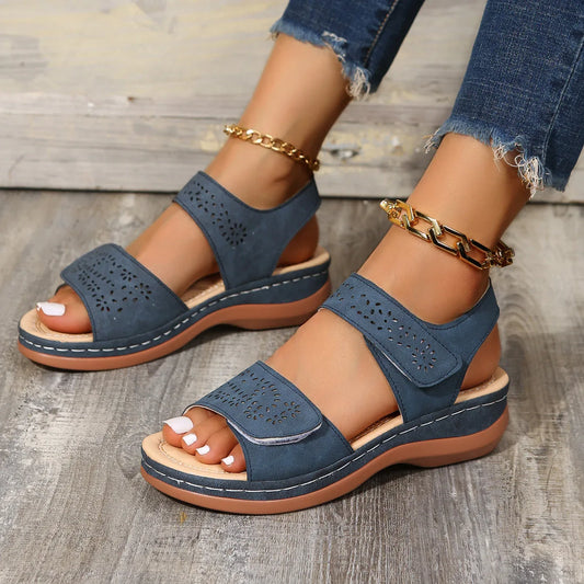 Slope-heeled Casual Thick Sandals - DanaFashionstore