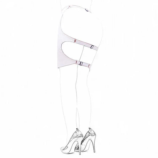 Aisle's Sexy Black Soft PU Sexy Tight-fitting Bag Field Training Short Skirt - DanaFashionstore