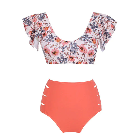 Women's Flounced Bikini Split Swimsuit - DanaFashionstore