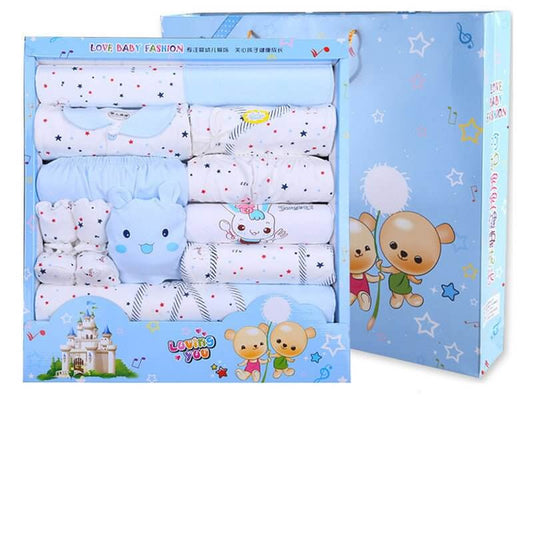 Baby Clothes Spring And Autumn Suit For Newborn $68.25 Dana Fashion style: 16pieces of blue Child size: 59cm Baby Clothing Product information: Material: Cotton Style: casual Features: Lapel strap Colour: blue, pink, yellow Size Information: Note: 1. Asia