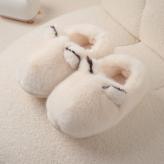 Cat Like Cotton Slippers For Women Autumn And Winter Home And Household Use $95.90 Dana Fashion Color: Apricot warm Shoe size: 38or39 Women's shoes Overview: Unique design, stylish and beautiful. Good material, comfortable feet. A variety of colors, any c