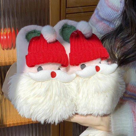 Cute Christmas Santa Claus Home Slippers Winter Warm Indoor Non-slip Floor Plush Shoes For Women $49.50 Dana Fashion Color: Santa Claus Size: 36to37 Women's shoes Overview: Unique design, stylish and beautiful. Good material, comfortable feet. A variety o