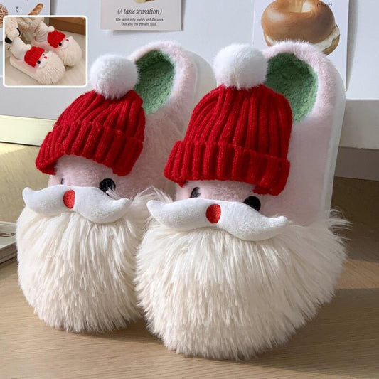 Cute Christmas Santa Claus Home Slippers Winter Warm Indoor Non-slip Floor Plush Shoes For Women $49.50 Dana Fashion Color: Santa Claus Size: 36to37 Women's shoes Overview: Unique design, stylish and beautiful. Good material, comfortable feet. A variety o