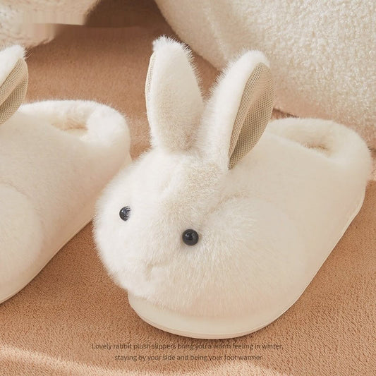 Cute Rabbit Plush Cotton Slippers For Women's Home Use $120.00 Dana Fashion Color: Apricot Bag Style Shoe size: 36or37 Women's shoes Overview: Unique design, stylish and beautiful. Good material, comfortable feet. A variety of colors, any choice. Specific