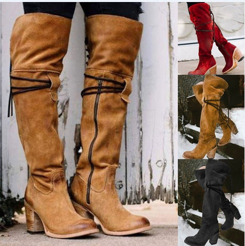 Autumn And Winter Warm Boots Over The Knee Boots Long Boots - DanaFashionstore