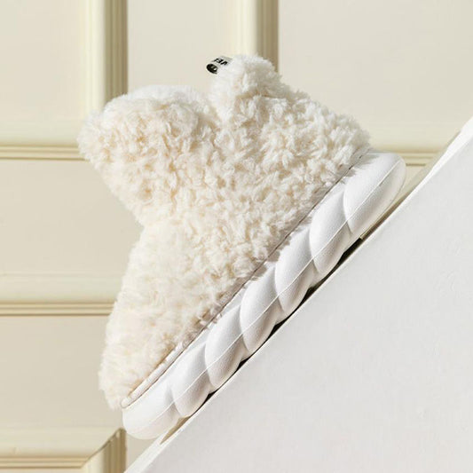 Winter Package Heeled Waterproof Home Indoor And Outdoor Wear Cute High Helper Cotton Slippers - DanaFashionstore