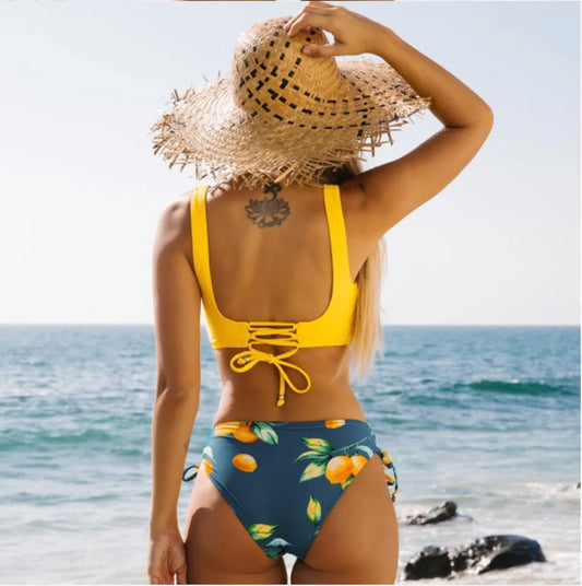 Yellow Bikini Swimsuit For Women - DanaFashionstore