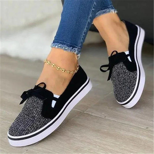 Fall New Flat Shoes Female Low Top Shallow Mouth - DanaFashionstore