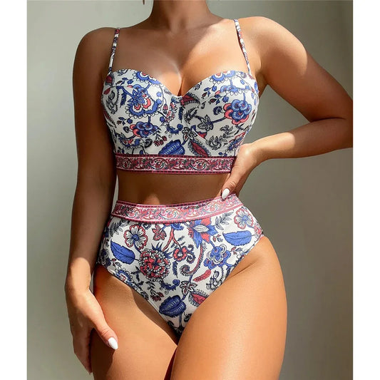 Women's Swimsuit High Waist Push-up Bikini - DanaFashionstore