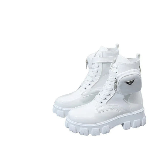 Fashion Pocket Mid-calf Platform Martin Boots - DanaFashionstore