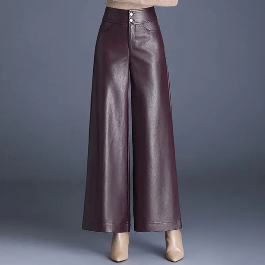 High Waist Thickened Loose Big Leg Straight All-matching Wide Leg Pants For Women - DanaFashionstore