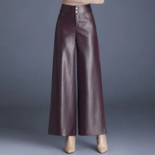 High Waist Thickened Loose Big Leg Straight All-matching Wide Leg Pants For Women - DanaFashionstore