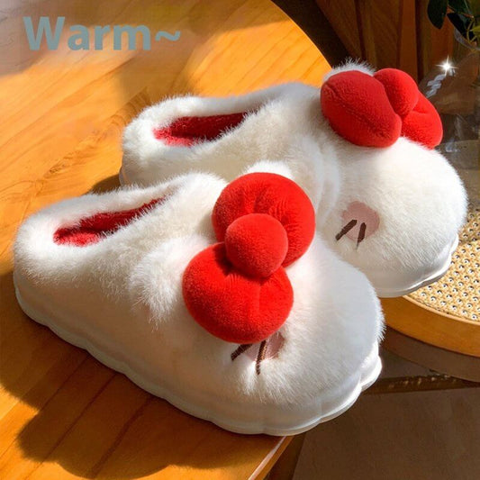 Indoor Warm Girl Plush Slippers For Home Use, Worn Outdoors In Autumn And Winter $69.50 Dana Fashion Color: Apricot Shoe size: 36or37 Women's shoes Overview: Unique design, stylish and beautiful. Good material, comfortable feet. A variety of colors, any c