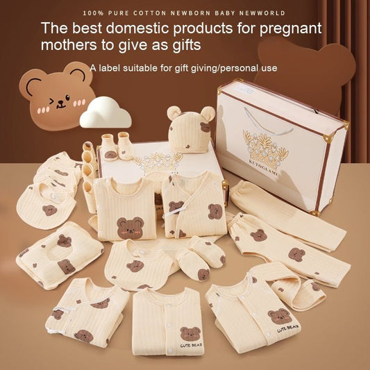 New Born Baby Baby Pure Cotton Clothes Gift Set Full Moon Meeting Gift $61.62 Dana Fashion Color: Four Seasons 21 Pieces Suitable For Height: 59cm Baby Clothing Product information: Pattern: animal, solid color, cartoon Gift Box content: clothing accessor