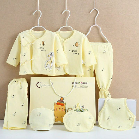 Pure Cotton Baby Clothes Spring And Autumn Summer Children Gift Box Set $39.50 Dana Fashion Color: Blue style: Blue edge Child size: 59cm Baby Clothing Product information: Suitable age group: middle and large children (over 8 years old, over 140cm) Eleme