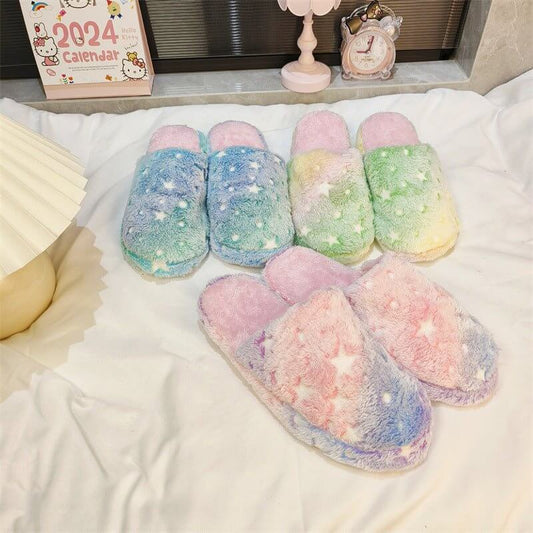 Soft Bottom Indoor Outdoor Slippers Warm Shoes Women $34.50 Dana Fashion Color: Blue Size: 36 To 37 Women's shoes Product information: Pattern: solid color Lining material: artificial velboa Color: purple, green, blue Whether to use USB: no Size: 36-37,38