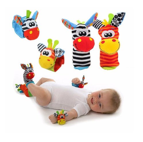 0-12 Months Soft Animal Rattle Infant Newborn Plush Sock Baby Toy Wrist Strap Baby Foot Socks $12.32 Dana Fashion style: A quantity: 2PCS Toys & Hobbies Overview: 1. Safe material All safe materials are used, after high temperature printing, the color is