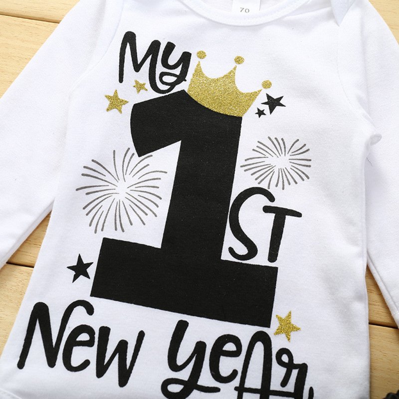 0-24M First Christmas Baby Girl Newborn Winter Clothes My 1s $53.59 Dana Fashion Color: Black Child size: 0to6 Months Baby Clothing Product information: Applicable age: 3 months Fabric: Artificial colored cotton Pattern: stripes Applicable gender: female