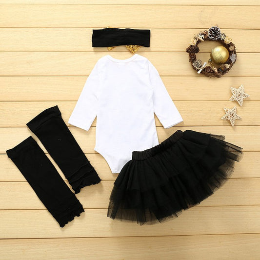 0-24M First Christmas Baby Girl Newborn Winter Clothes My 1s $53.59 Dana Fashion Color: Black Child size: 0to6 Months Baby Clothing Product information: Applicable age: 3 months Fabric: Artificial colored cotton Pattern: stripes Applicable gender: female