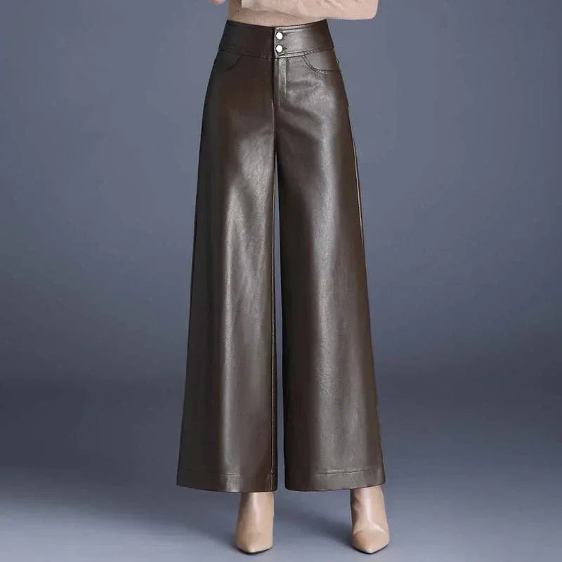 High Waist Thickened Loose Big Leg Straight All-matching Wide Leg Pants For Women - DanaFashionstore