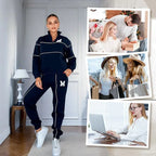 Womens 2 Piece Outfits Lounge Hoodless Pullover Sweatshirt Sweatsuit Sets Sweatshirt Baggy Fashion Sweatpants With Pockets - DanaFashionstore