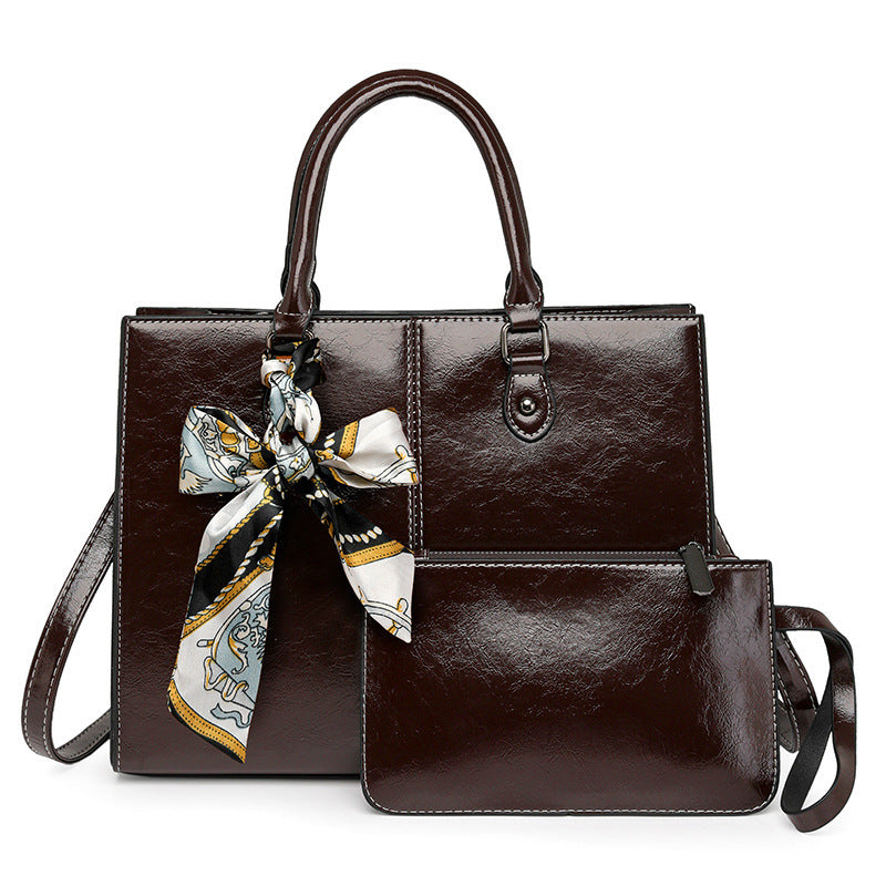 Oil Wax Women's Shoulder Messenger Bag - Dana Fashion